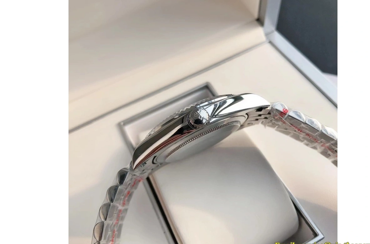 Tiffany 41mm Blue 126334 SS GDF Datejust Flt Jub MY8215 SS Arab 0122